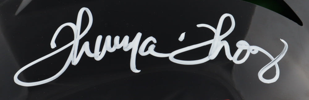 Thurman Thomas Signed Youth Full-Size Authentic On-Field "MAFIA" Helmet (Beckett COA) (Mafia)