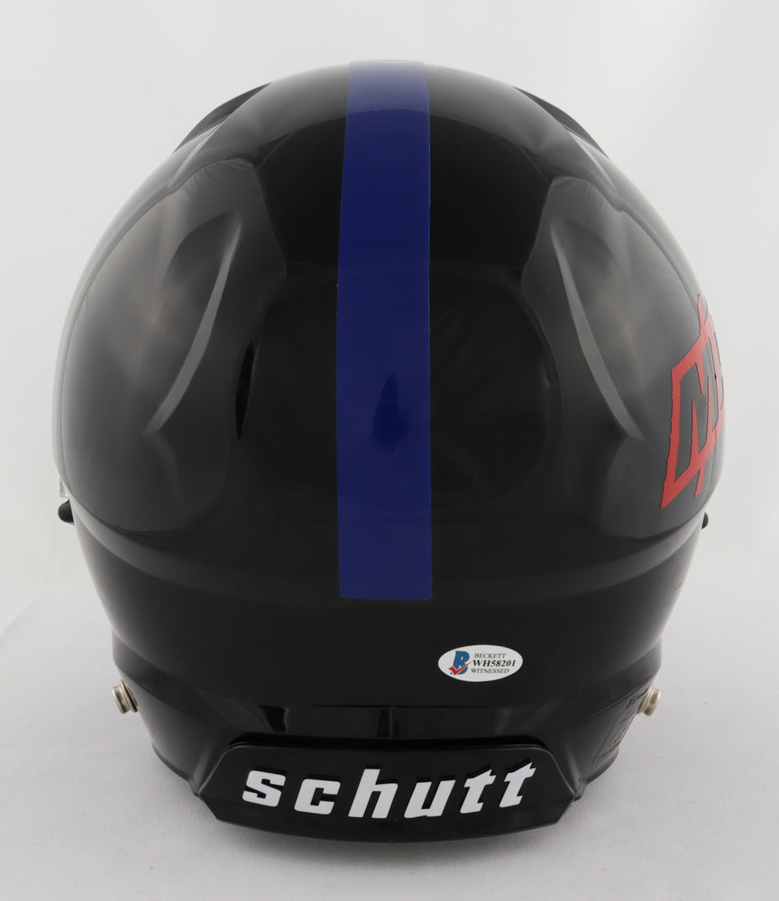 Thurman Thomas Signed Youth Full-Size Authentic On-Field "MAFIA" Helmet (Beckett COA) (Mafia)