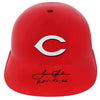 Tommy Helms Signed Cincinnati Reds Replica Souvenir Batting Helmet with &#39;ROY NL 66&#39; Inscription