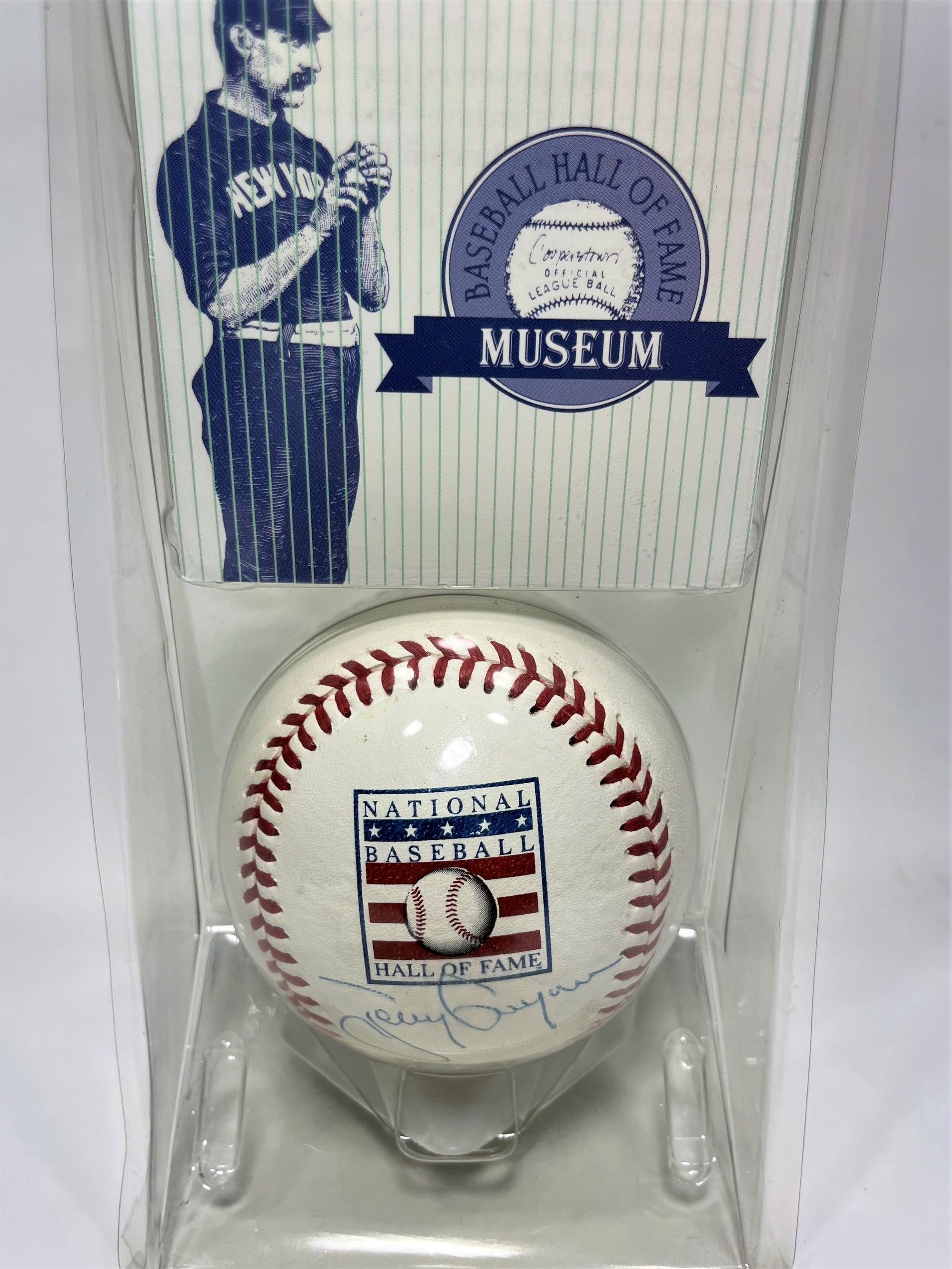 Tony Gwynn Signed Hall of Fame Logo Baseball (JSA COA)