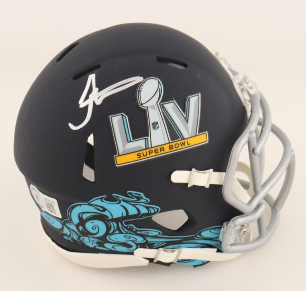 Tyreek Hill Signed Super Bowl LIV Logo Speed Mini Helmet (Beckett)