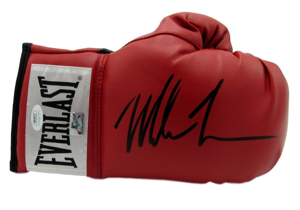 Mike Tyson Signed Everlast Red RH Boxing Glove (JSA & Fitterman)