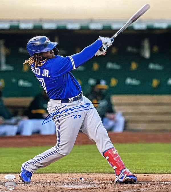 Vladimir Guerrero Jr, Ronald Acuna Jr Autographed 16x20 Baseball