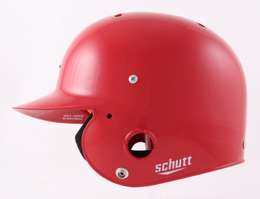 Vladimir Guerrero Jr. Signed Red Full-Size Batting Helmet (JSA COA)