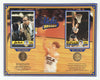 Bill Walton &amp; John Wooden Signed UCLA LE 12x16 Display with Bronze Coins (Optimum Group)