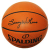 Lenny Wilkens Autographed Ball - Spalding Game Series Replica