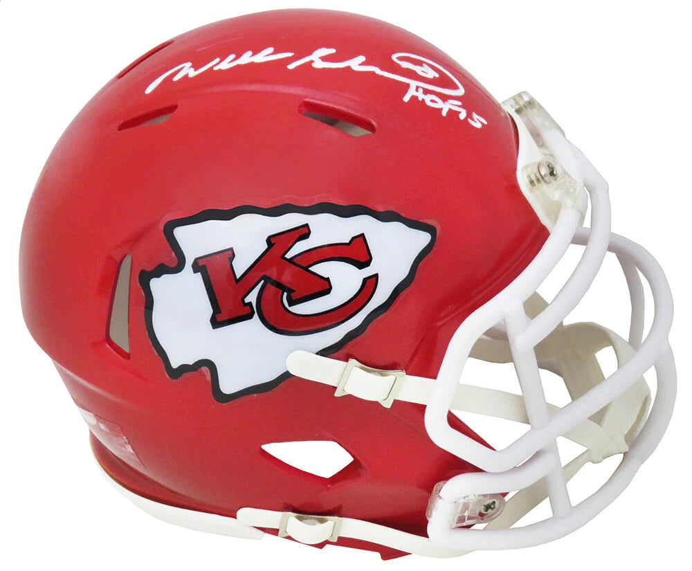 Will Shields Signed Chiefs Mini Helmet Inscribed "HOF 15"