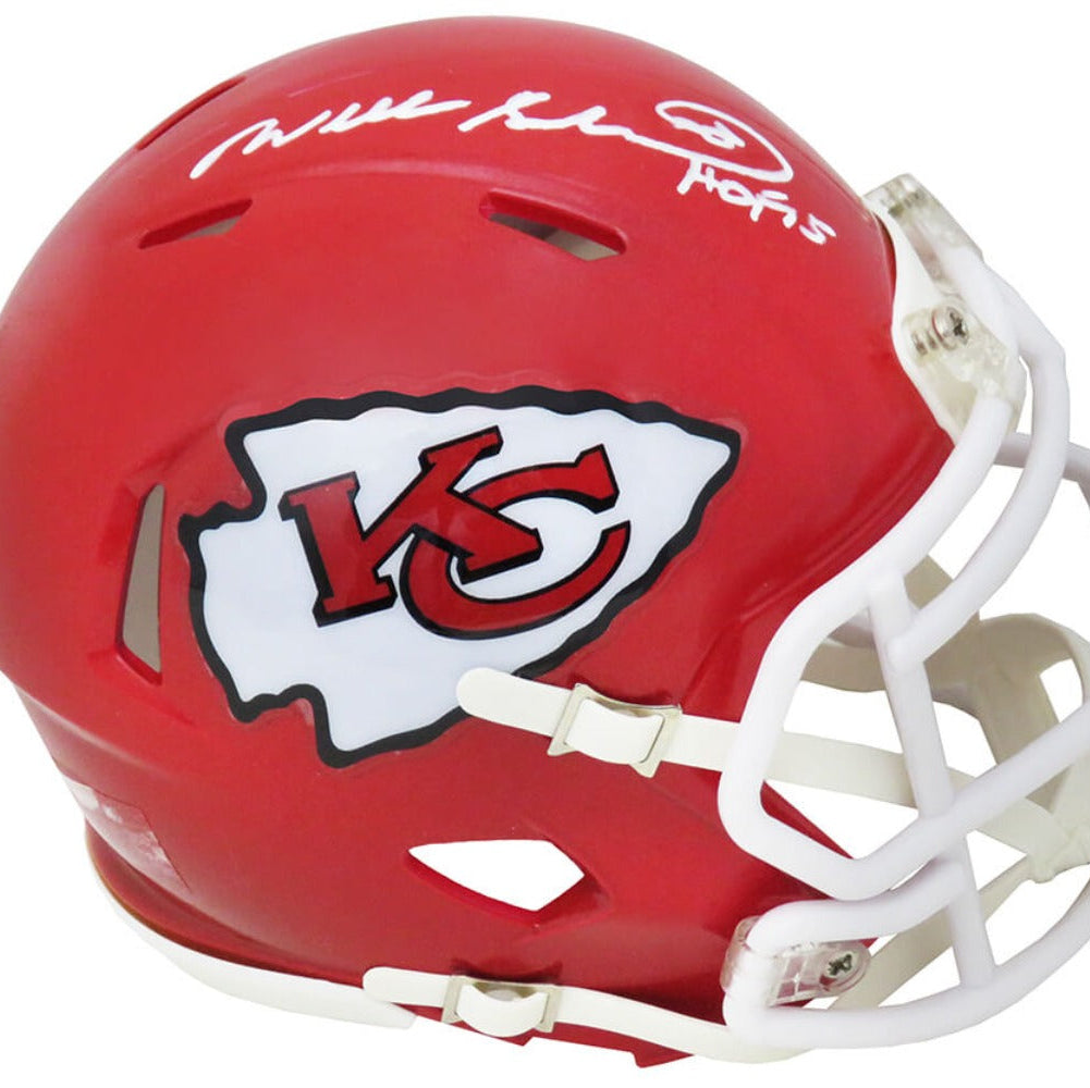 Will Shields Signed Chiefs Mini Helmet Inscribed "HOF 15"
