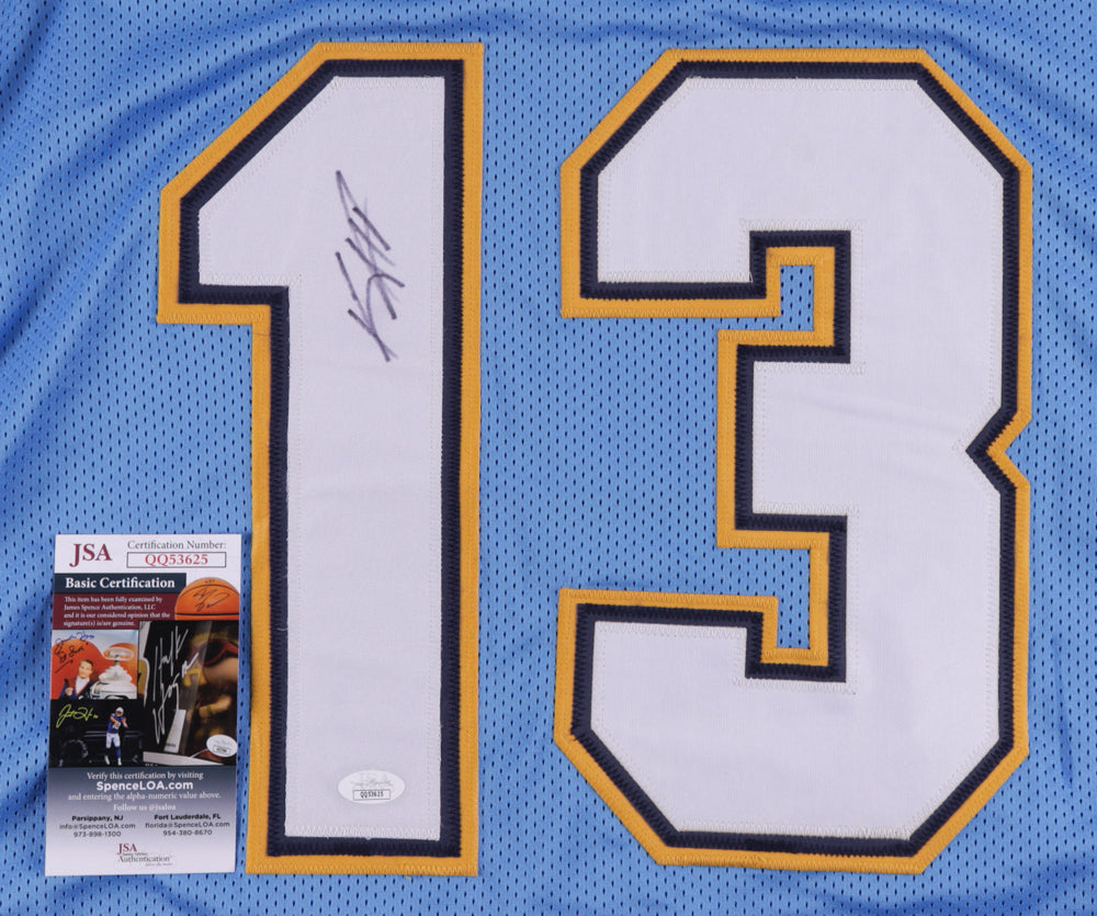 Keenan Allen Signed Custom Powder Blue Football Jersey (JSA)