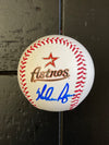 Nolan Ryan Signed Astros Logo Baseball (PSA COA)
