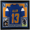 Keenan Allen Signed 35x43 Framed Jersey Display (JSA Hologram)