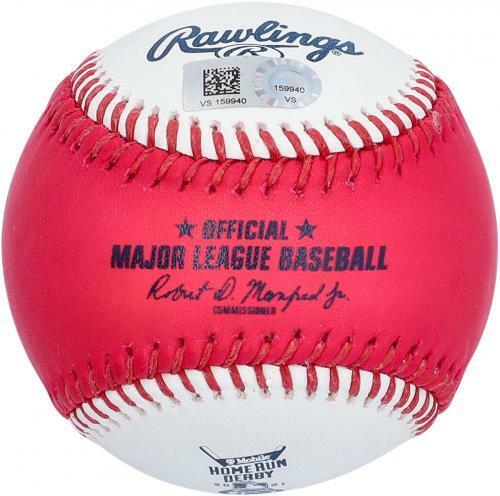 Pete Alonso Autographed 2021 MLB Pink Moneyball Home Run Derby (Fanatics COA)