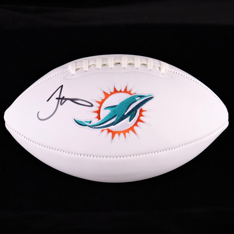 Tyreek Hill Signed Dolphins Logo Football